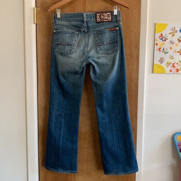 7 for all mankind low waist flair - Picture 3 of 7